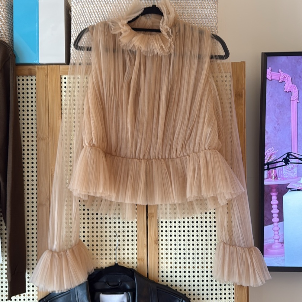 Khaite long sleeve tulle top - Picture 3 of 4